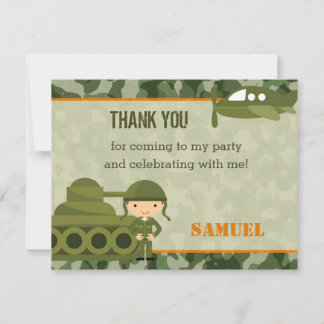 Leger Dank u Kaarten Gepersonaliseerd (Militair)