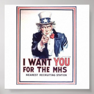 Leger die Poster rekruteert