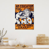 Leger - Doe mee aan de Tanks Poster (Keuken)