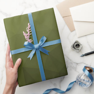 Leger donkergroene verloop geometrisch mesh patroo cadeaupapier