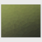 Leger donkergroene verloop geometrisch mesh patroo cadeaupapier (Vlak)