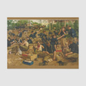 Leger, eerste kerstmis  schilderij tissuepapier (Voorkant)