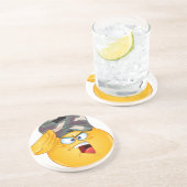 leger emoji zandsteen onderzetter (Zijkant)