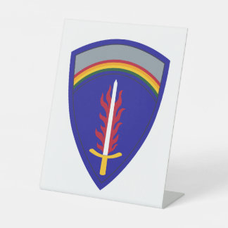 Leger Europa USAREUR Reclamebord Met Voetstuk