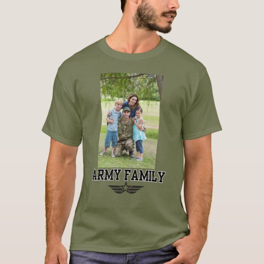 Leger Familie met Foto T-shirt (Voorkant)