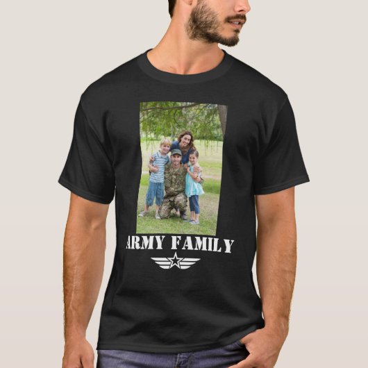 Leger Familie met Foto T-shirt (Voorkant)