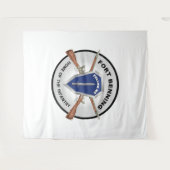 Leger - Fort Benning, GA - Huis van de infanterie Wandkleed (Voorkant (horizontaal))