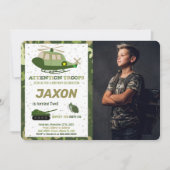 Leger foto uitnodigingen (Voorkant)