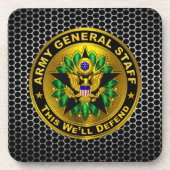 Leger-generaal dienstpaspoort bier onderzetter (Voorkant)