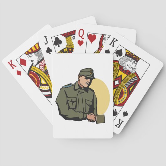 Leger-generaal speelkaarten (Achterkant)