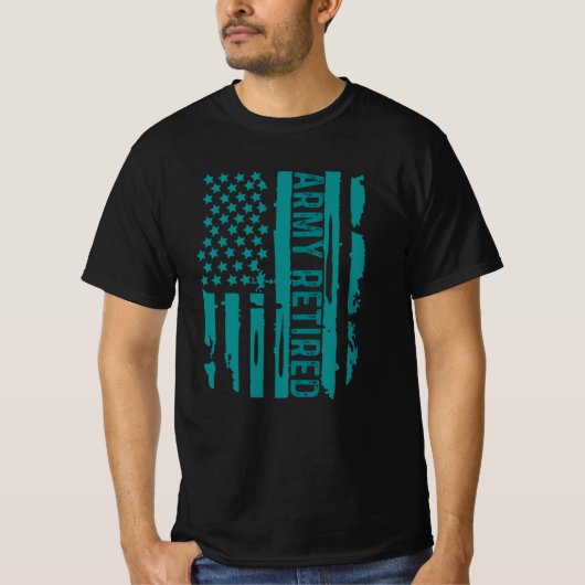 Leger Gepensioneerd - Militaire US Army Retirement T-shirt (Voorkant)