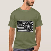 Leger gepensioneerde vlag © FB @ #USAPatriotGraphi T-shirt (Voorkant)