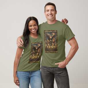 "LEGER" Grafisch met Adelaar en Vlag T-shirt