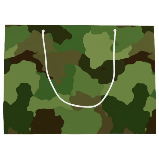 Leger Groen Camouflage Groot Cadeauzakje (Achterkant)