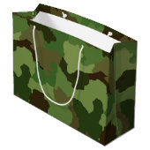 Leger Groen Camouflage Groot Cadeauzakje (Achterkant Gekanteld)