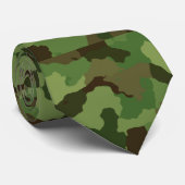 Leger Groen Camouflage Stropdas (Opgerold)