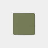 Leger Groen Eenvoudig 3" x 3" Post-it® Notes (Voorkant)