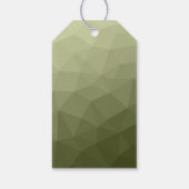 Leger groen licht gradiënt geometrisch netwerk Mon Cadeaulabel (Achterkant)