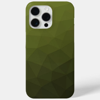 Leger groen ombre gradiënt geometrisch mesh patroo iPhone 15 pro max hoesje
