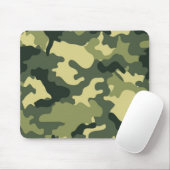 Leger Groene Camo Mousepad Muismat (Met muis)