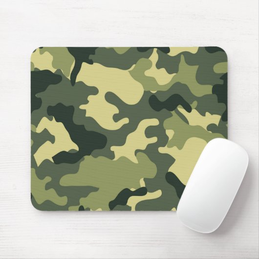 Leger Groene Camo Mousepad Muismat (Met muis)