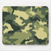 Leger Groene Camo Mousepad Muismat (Voorkant)