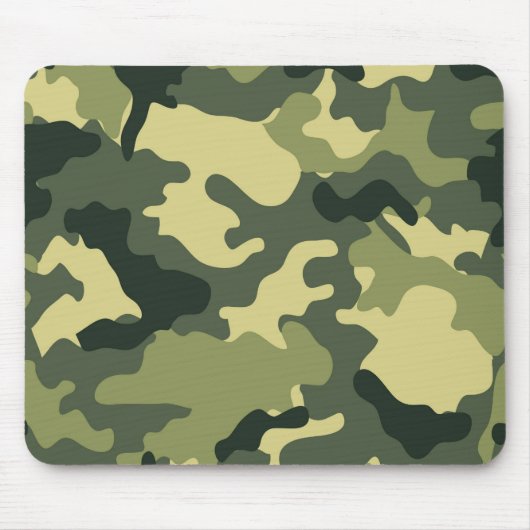 Leger Groene Camo Mousepad Muismat (Voorkant)