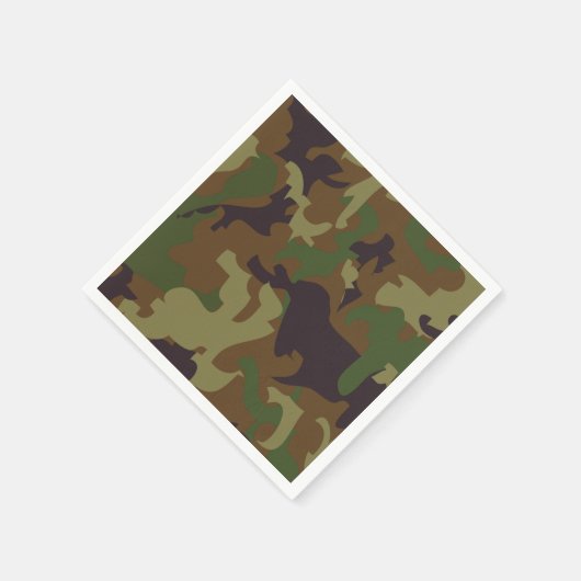 Leger Groene Camouflage Papieren servetten (Hoek)