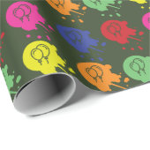 Leger Groene Paintball Cadeaupapier (Rol Hoek)