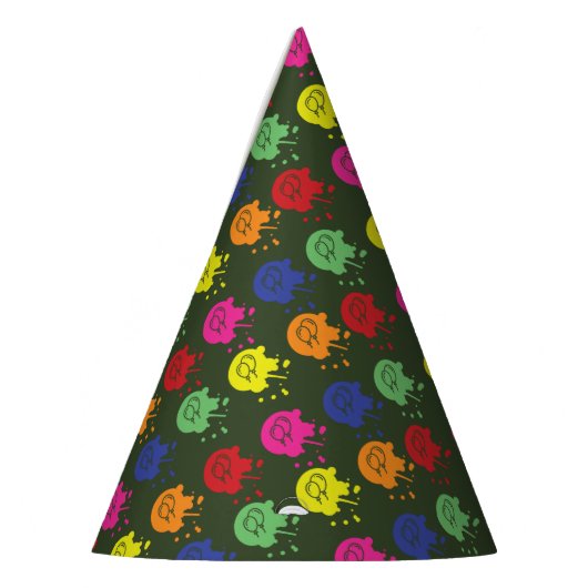 Leger Groene Paintball Party ballonSplats Feesthoedjes (Links)