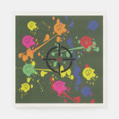 Leger Groene Paintball Party Servet (Voorkant)