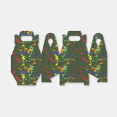 Leger Groene Paintball Party Splatter Bedankdoosjes (Uitgevouwen)