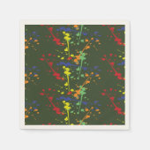 Leger Groene Paintball Party Splatter Servet (Voorkant)