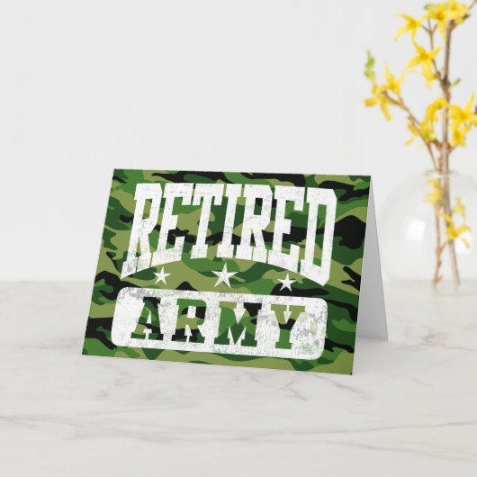 Leger in ruste kaart (Gele Bloem)