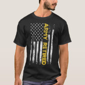 Leger in ruste Leger VS Thin Gold Line Ame T-shirt (Voorkant)