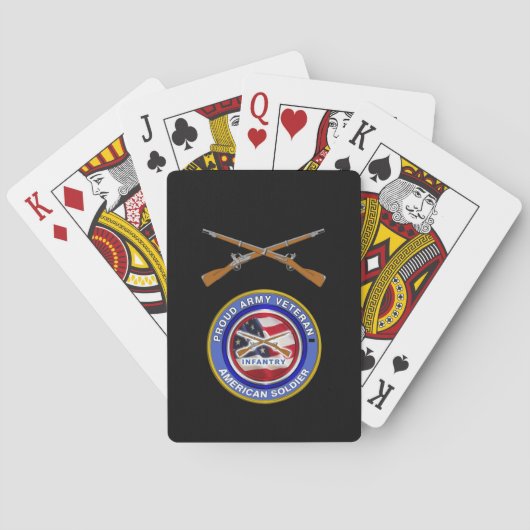 Leger Infanterie Soldaat 11B Pokerkaarten (Achterkant)