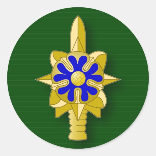 Leger Inlichtingendienst insignes Ronde Sticker (Voorkant)