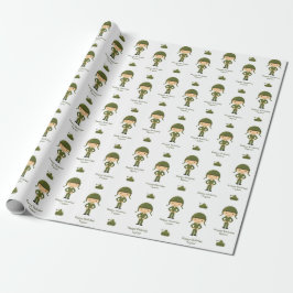 Leger inpakpapier - Soldier Gift Wrap