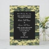 Leger, jacht of militaire bruiloft kaart (Staand voorkant)