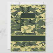 Leger, jacht of militaire bruiloft kaart (Achterkant)