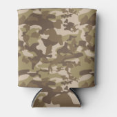 Leger Khaki Camouflage Print Blikjeskoeler (Voorkant)