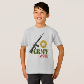 Leger Kinder T-Shirt (Voorkant volledig)