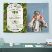 Leger Label Groene Camo Camouflage Militair Welkom Spandoek (Beurs)