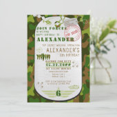 Leger Label Groene Camo Camouflage Militaire Boot  Kaart (Staand voorkant)