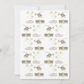 Leger Label Groene Camo Camouflage Militaire Boot  Kaart (Achterkant)