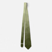 Leger lichtgroen geometrisch gaas patroon Monogram Stropdas (Achterkant)