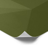 Leger lichtgroen geometrisch meshpatroon Monogram Poster (Hoek)