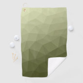 Leger lichtgroene verloop geometrisch mesh patroon golfhanddoek (Insitu)