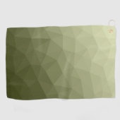 Leger lichtgroene verloop geometrisch mesh patroon golfhanddoek (Horizontaal)