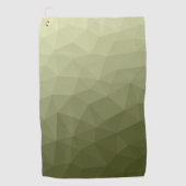 Leger lichtgroene verloop geometrisch mesh patroon golfhanddoek (Voorkant)